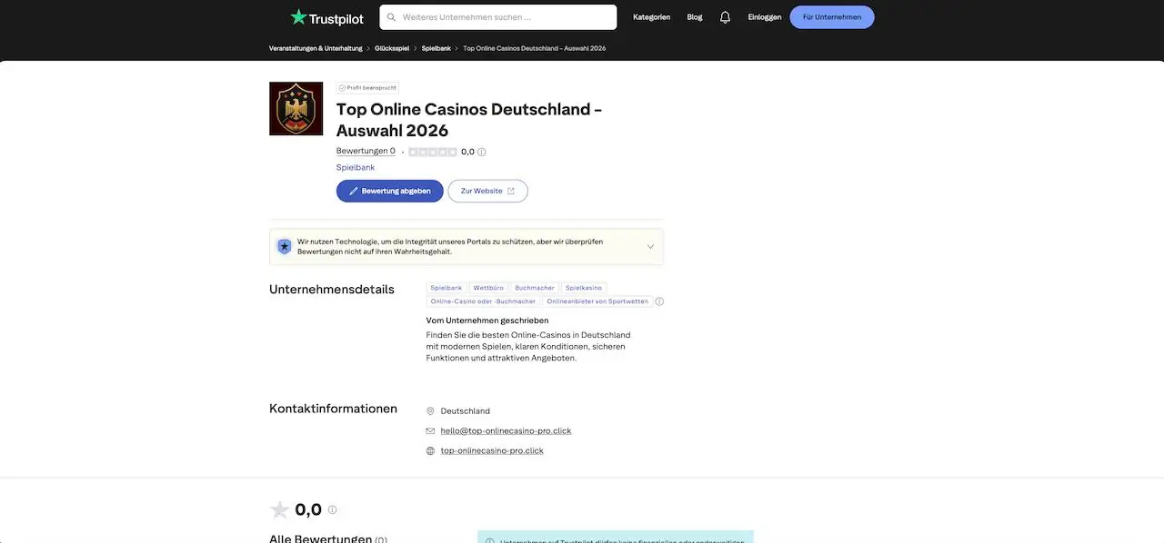 trustpilot-seite-top-online-casinos-auswahl-2026